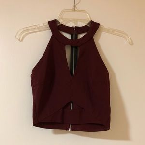 Nightout Cut Out Crop Top